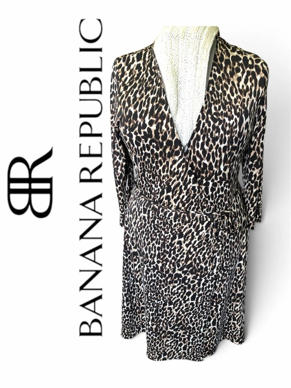 Banana Republic Leopard Print Dress Like New
